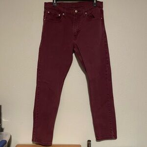 Burgundy Levi’s 32 x 30